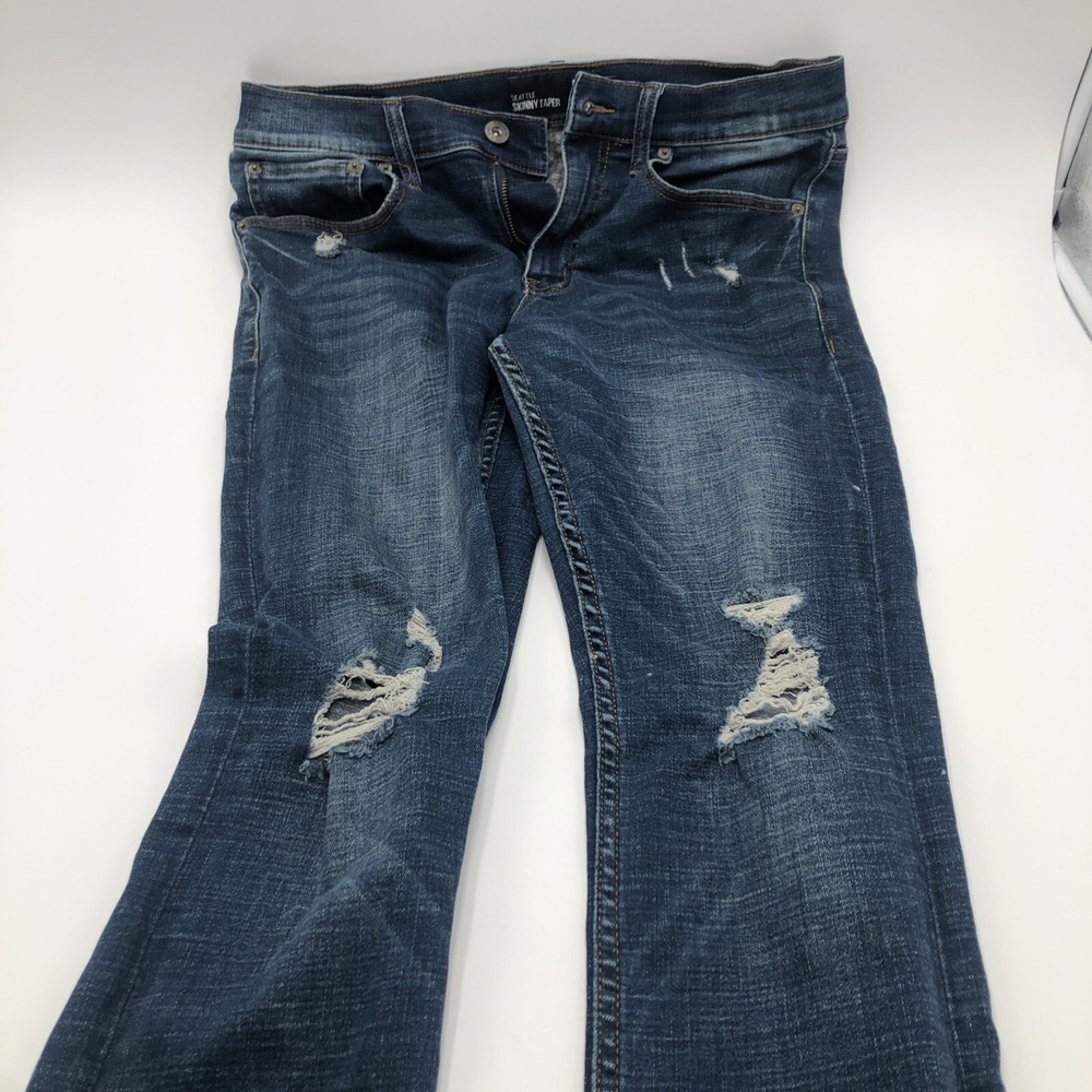 RSQ Seattle Skinny Taper Blue Jeans 30W 30L Preowned 73%C 23%P 2%R 2%Spandex
